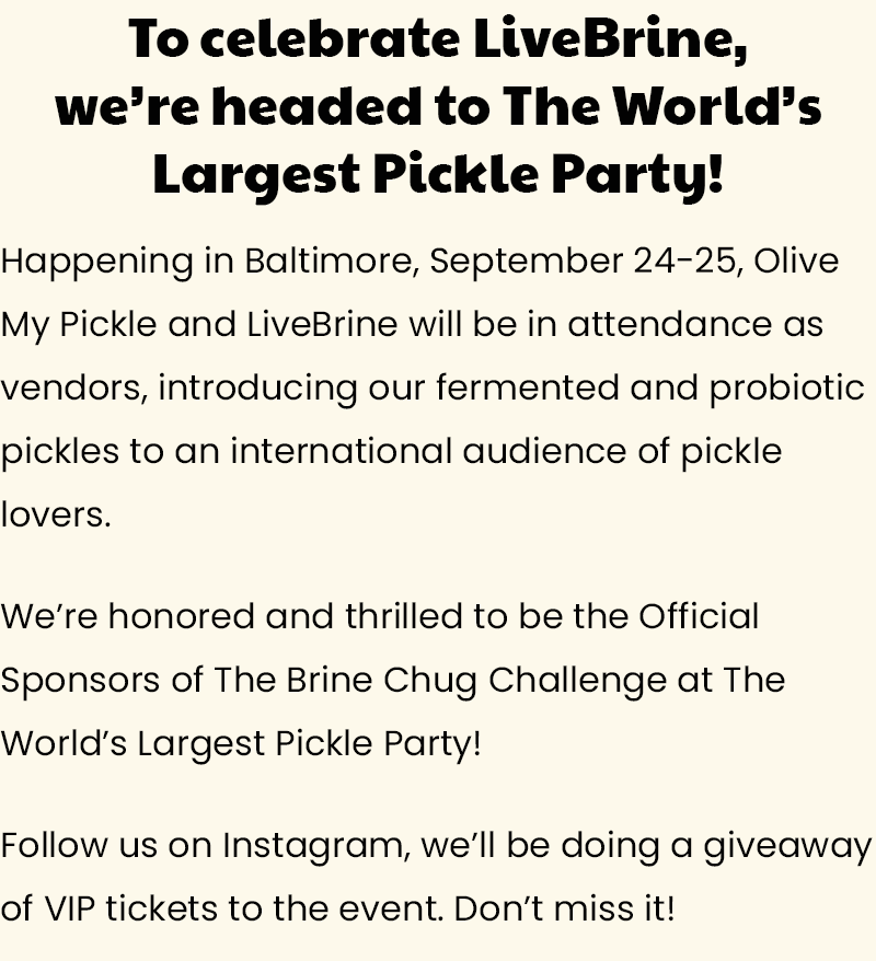 Our Pickle Story 🥒 Olive My Pickle